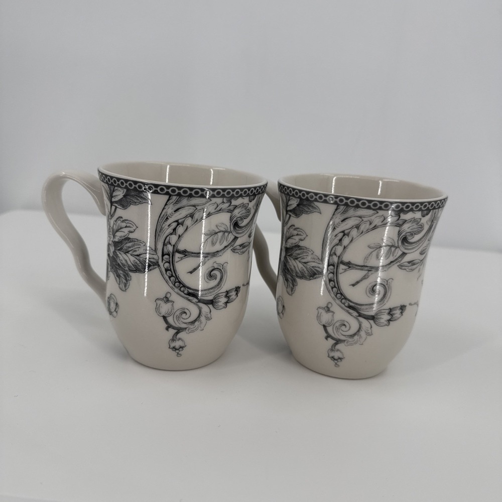 222 Fifth Coffee Mug Set of 2 Bird‎ Flowers Design Tea Cup Adelaide